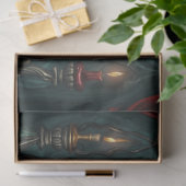 緑と赤のストイック占い 薄葉紙 (ギフト)