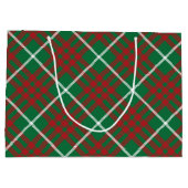 緑と赤のチェック ラージペーパーバッグ (裏面)