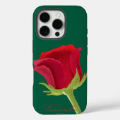 緑と赤のバラiPhoneケース Case-Mate iPhoneケース (裏面)
