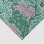 緑と赤のリースパターン(William Morris著) 薄葉紙 (詳細)