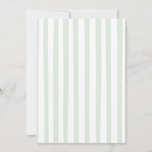 緑と赤のレトロなエルフの誕生日 招待状 (裏面)