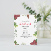 緑と赤のヴィンテージのクリスマスグリーン シーズンカード (スタンド正面)