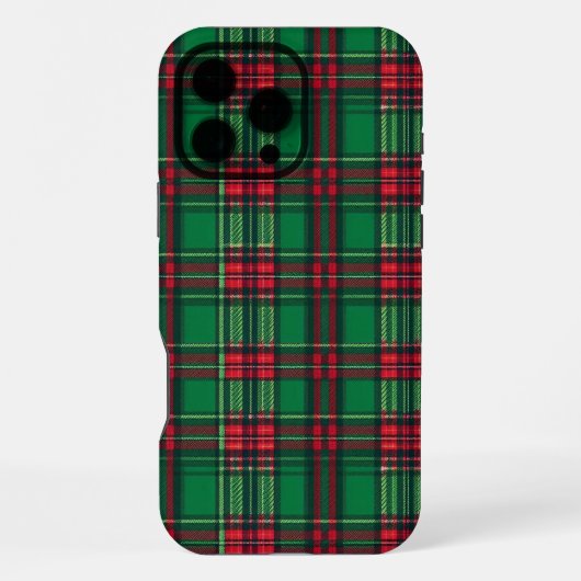 緑と赤の四角形 iPhoneケース (裏面)