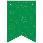 緑と赤の星のバンティングバナー バンティングフラッグ (第2の旗)