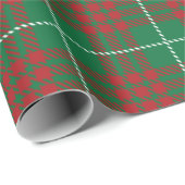 緑と赤の格子縞 ラッピングペーパー (ロールコーナー)