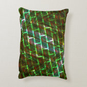 緑と赤の汚れ、傷と壁効果 アクセントクッション (裏面(縦))