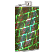 緑と赤の汚れ、傷と壁効果 フラスク (右)