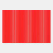 緑と赤の白のピンプリペスのクリスマスパターン ラッピングペーパーシート (正面2)