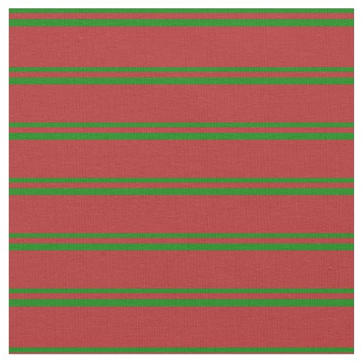 緑と赤の線 ファブリック (クローズアップ)