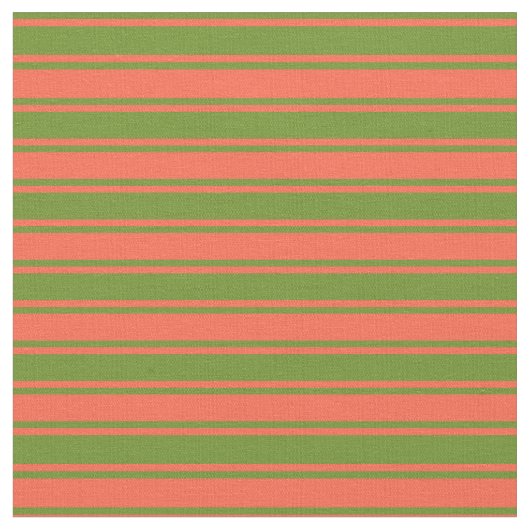 緑と赤の線 ファブリック (クローズアップ)