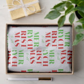 緑と赤の聖降誕祭 薄葉紙 (ギフト)