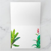 緑と赤の葉　ありがとう サンキューカード (内部)