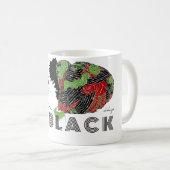 緑と赤の黒の愛 コーヒーマグカップ (正面右)