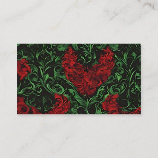 緑と赤 名刺 (裏面)