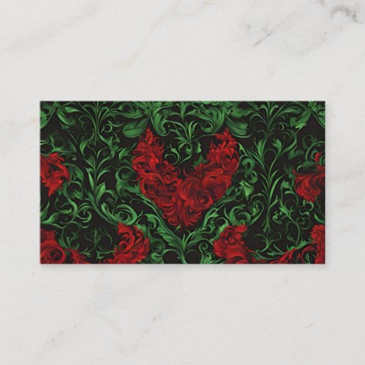 緑と赤 名刺 (正面)