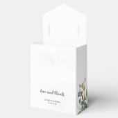 緑と金のユーカリ水彩結婚式 フェイバーボックス (オープン)