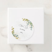 緑と金のユーカリ水彩　ありがとうございます フェイバータグ (インサイチュ)