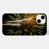 緑と金の花火の休日お祝い Case-Mate iPhoneケース (裏面 (横))