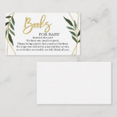 緑と金ゴールドがブックエンクロージャカードを持ち込む エンクロージャーカード (正面/裏面)