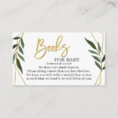 緑と金ゴールドがブックエンクロージャカードを持ち込む エンクロージャーカード (正面)