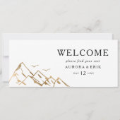 緑と金ゴールドのぶら下がった山の座席表 (裏面)