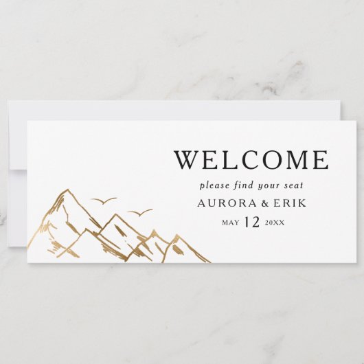 緑と金ゴールドのぶら下がった山の座席表 (正面)