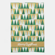 緑と金ゴールドのクリスマスツリー