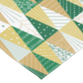 緑と金ゴールドのクリスマスツリー テーブルクロス (アングル)