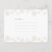 緑と金ゴールドのクリスマスフォトカード シーズンポストカード (裏面)