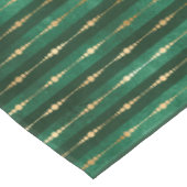 緑と金ゴールドのクリスマス テーブルクロス (アングル)