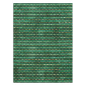 緑と金ゴールドのクリスマス テーブルクロス (正面)