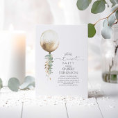 緑と金ゴールドのグリッターバルーンの退職パーティー 招待状