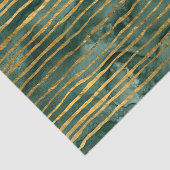 緑と金ゴールドのパタストライプのーン 薄葉紙 (詳細)