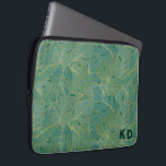 緑と金ゴールドのパーム葉のパターン ラップトップスリーブ<br><div class="desc">このミュートされた緑と金ゴールドのヤシの葉は、シームレスなパタエレガントーンで、スタイリッシュ任意の大事な行事のためのあなたの贈り物を包む方法である。</div>