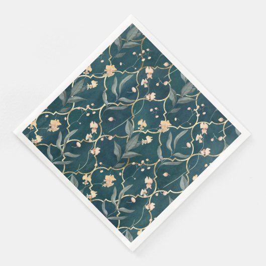 緑と金ゴールドのフローラ (コーナー)