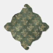 緑と金ゴールドのヴィンテージフローラ フェイバーボックス (折り畳みなし)