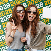 緑と金ゴールドの卒業の背景 タペストリー