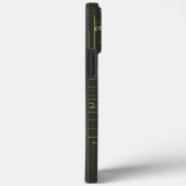 緑と金ゴールドの堅牢なギークマザーボード技術 Case-Mate iPhoneケース (裏面 / 右)