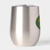 緑と金ゴールドの学校の色のクラス年 (正面)