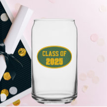 緑と金ゴールドの学校の色のクラス年