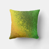 緑と金ゴールドの枕の色合い クッション (裏面)