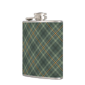 緑と金ゴールドの格子縞 フラスク (左)