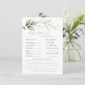 緑と金ゴールドの葉のベビー予測とアドバイス (スタンド正面)