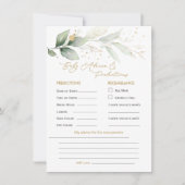 緑と金ゴールドの葉のベビー予測とアドバイス (正面)