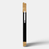 緑と金ゴールドの蝶モノグラムの Case-Mate iPhoneケース (裏面 / 左)