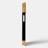 緑と金ゴールドの蝶モノグラムの Case-Mate iPhoneケース (裏面 / 右)