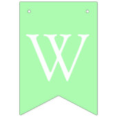 緑と金ゴールドの赤ちゃんシャワーようこそ世界のフットプリント バンティングフラッグ (第2の旗)