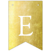 緑と金ゴールドの赤ちゃんシャワーようこそ世界のフットプリント バンティングフラッグ (第3の旗)