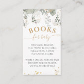 緑と金ゴールドの赤ちゃんシャワー予約リクエスト エンクロージャーカード (正面)