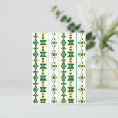 緑と金ゴールドの透明度 ポストカード (スタンド正面)